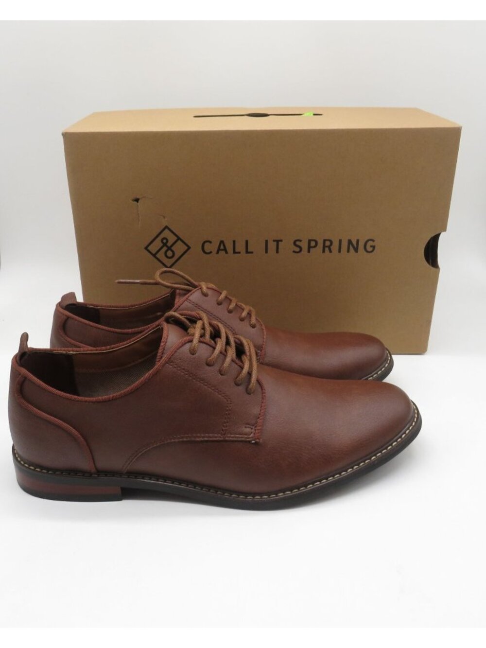 Call It Spring Rampart-220 Mens Brown Lace-Up Oxford Shoes US 7.5